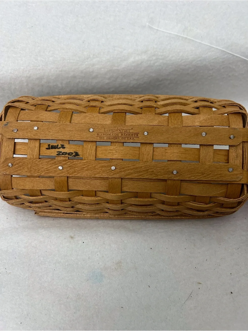 Longaberger 2003 Miniature Bread / Cracker Basket